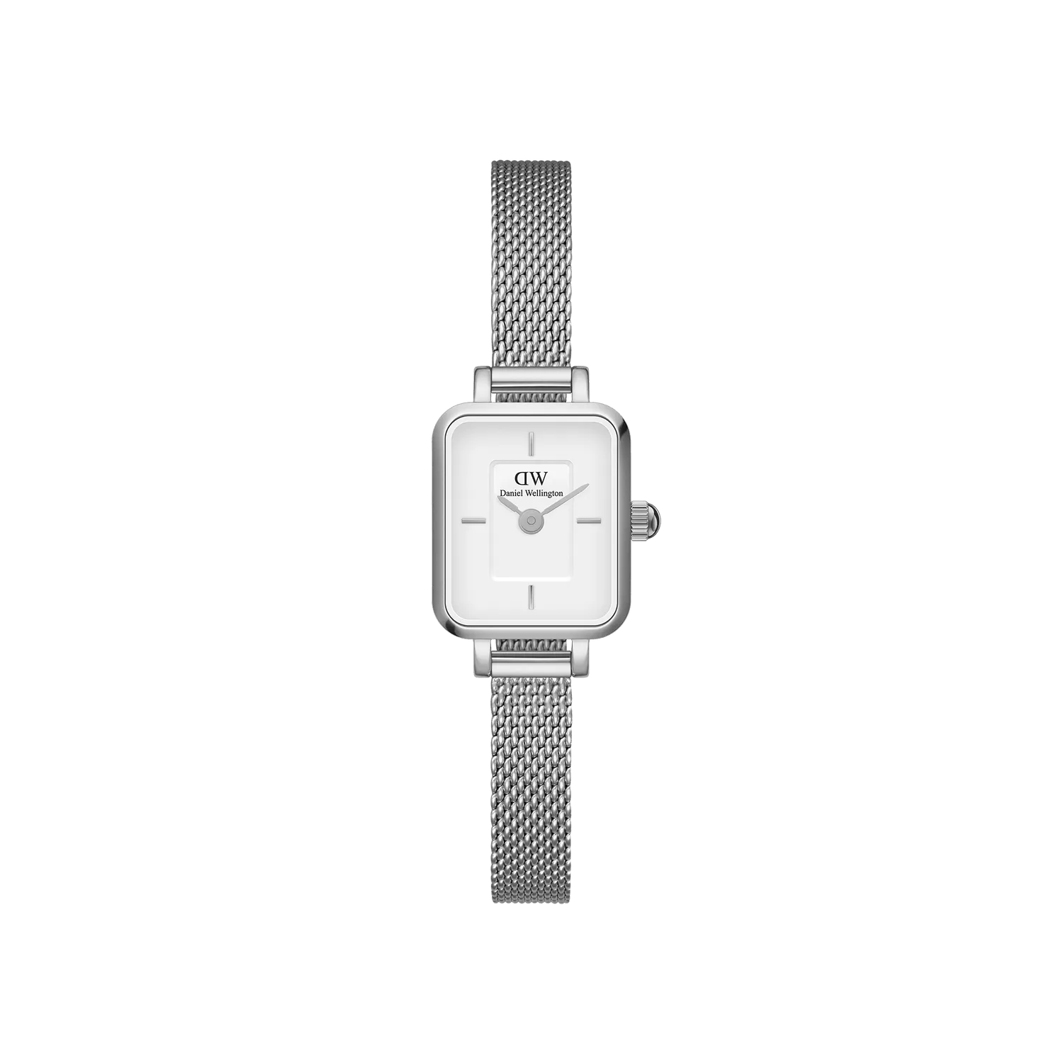 Daniel Wellington Quadro Mini Sterling White Dial Watch DW00100726