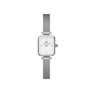 Daniel Wellington Quadro Mini Sterling White Dial Watch DW00100726