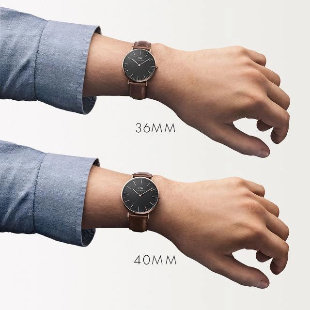 Daniel Wellington - Classic Black Durham 40mm Oro Rosato orologio uomo