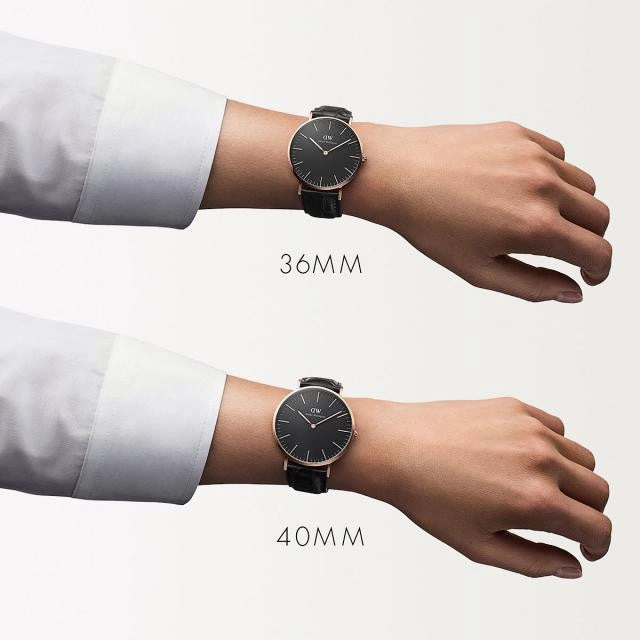 Daniel Wellington - Classic Black Reading 36mm oro rosato orologio donna