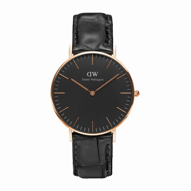 Daniel Wellington - Classic Black Reading 36mm oro rosato orologio donna