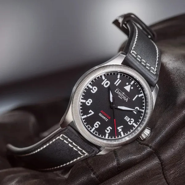 Davosa Aviator Quartz Black Watch