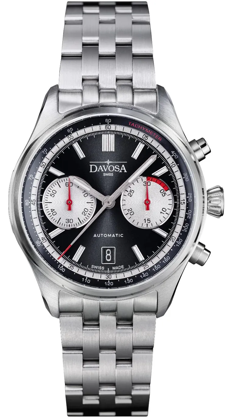 Davosa Newton Pilot Rally Black Bracelet Limited Edition Watch