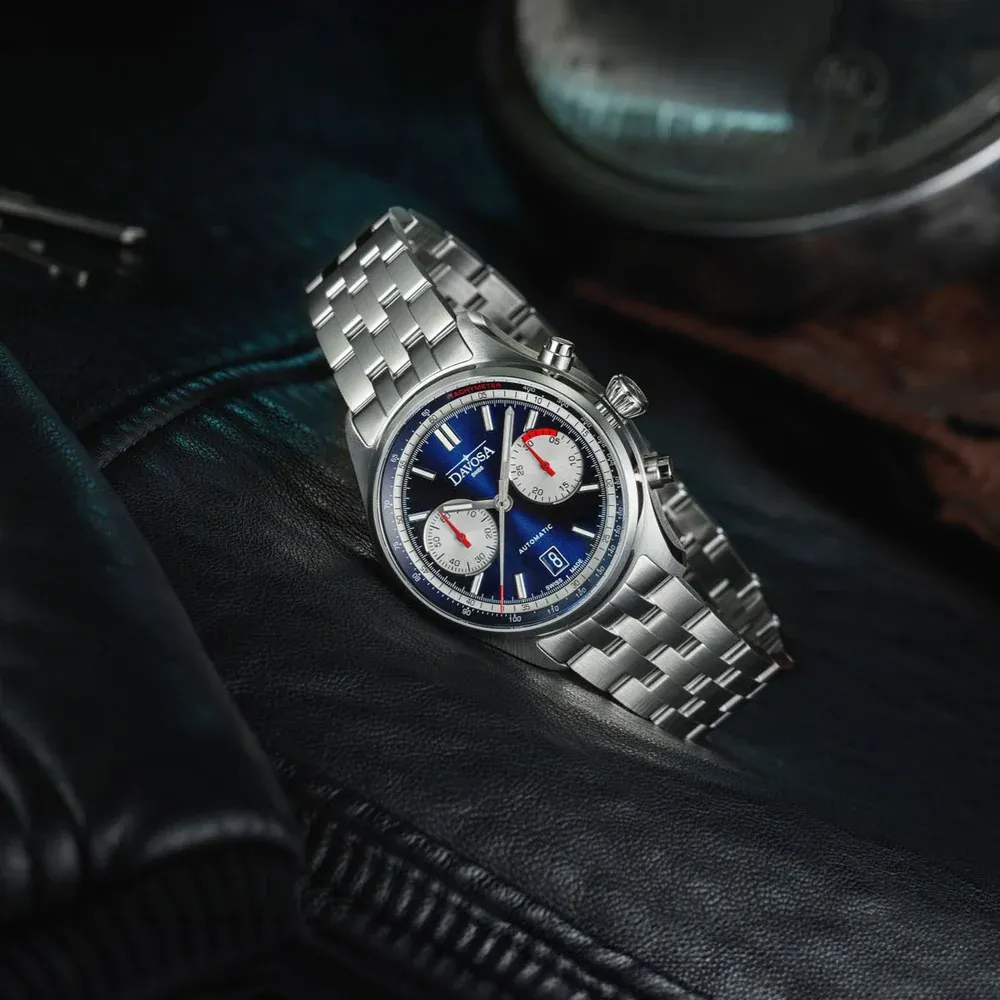Davosa Newton Pilot Rally Blue Bracelet Limited Edition Watch
