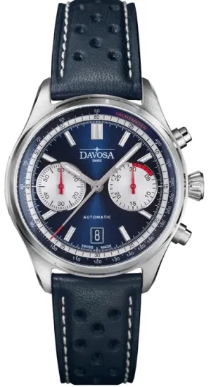 Davosa Newton Pilot Rally Chronograph Blue Limited Edition Watch
