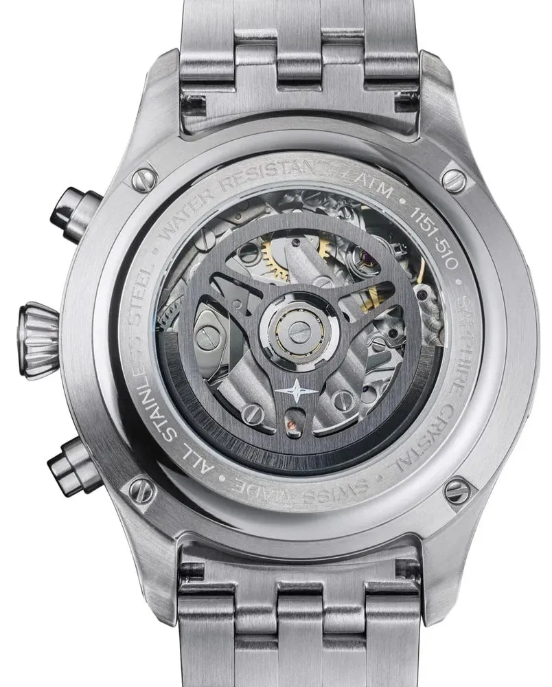 Davosa Newton Pilot Rally Silver Bracelet Limited Edition Watch