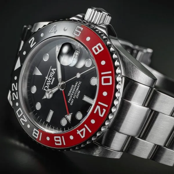 Davosa Ternos Professional GMT Tri Bracelet Watch