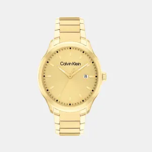 Define Men Gold Analog Stainless Steel Watch 25200349
