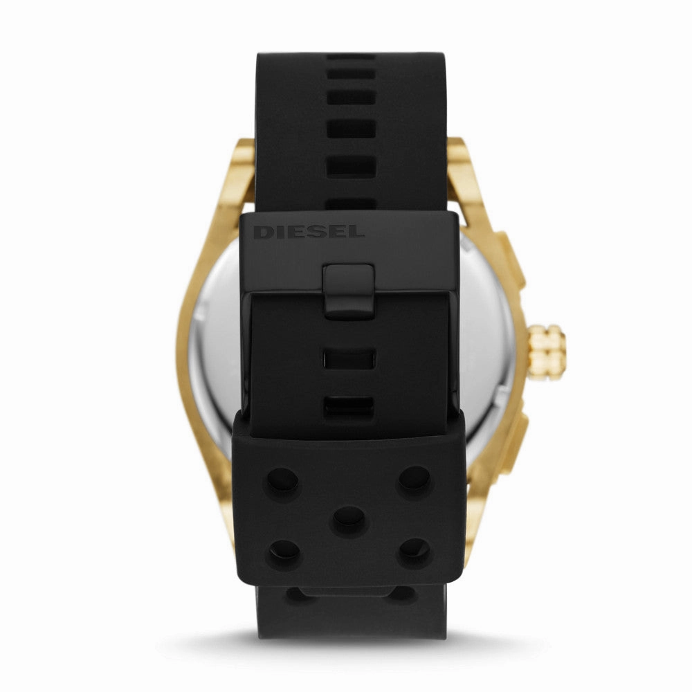 Diesel Timeframe Chronograph Black Silicone Watch DZ4546