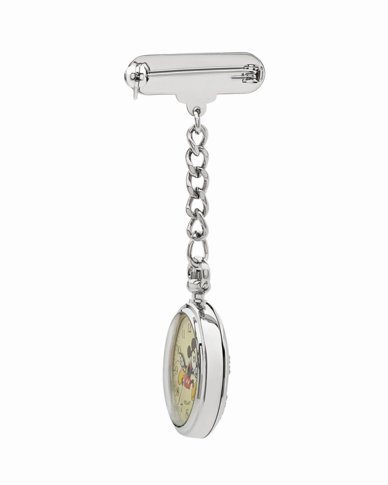 Disney Mickey Silver Nurse's Watch