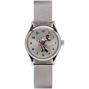 Disney Petite Minnie Silver Milanese Mesh Watch