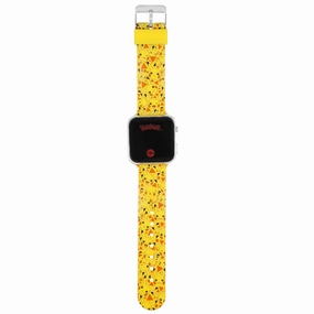 Disney Pokemon i gul LED ur