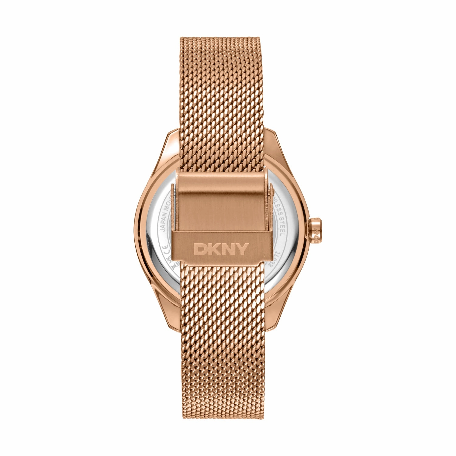 DKNY Astoria Logo Rose Gold Dial Stainless Steel Watch DK1L032M0035
