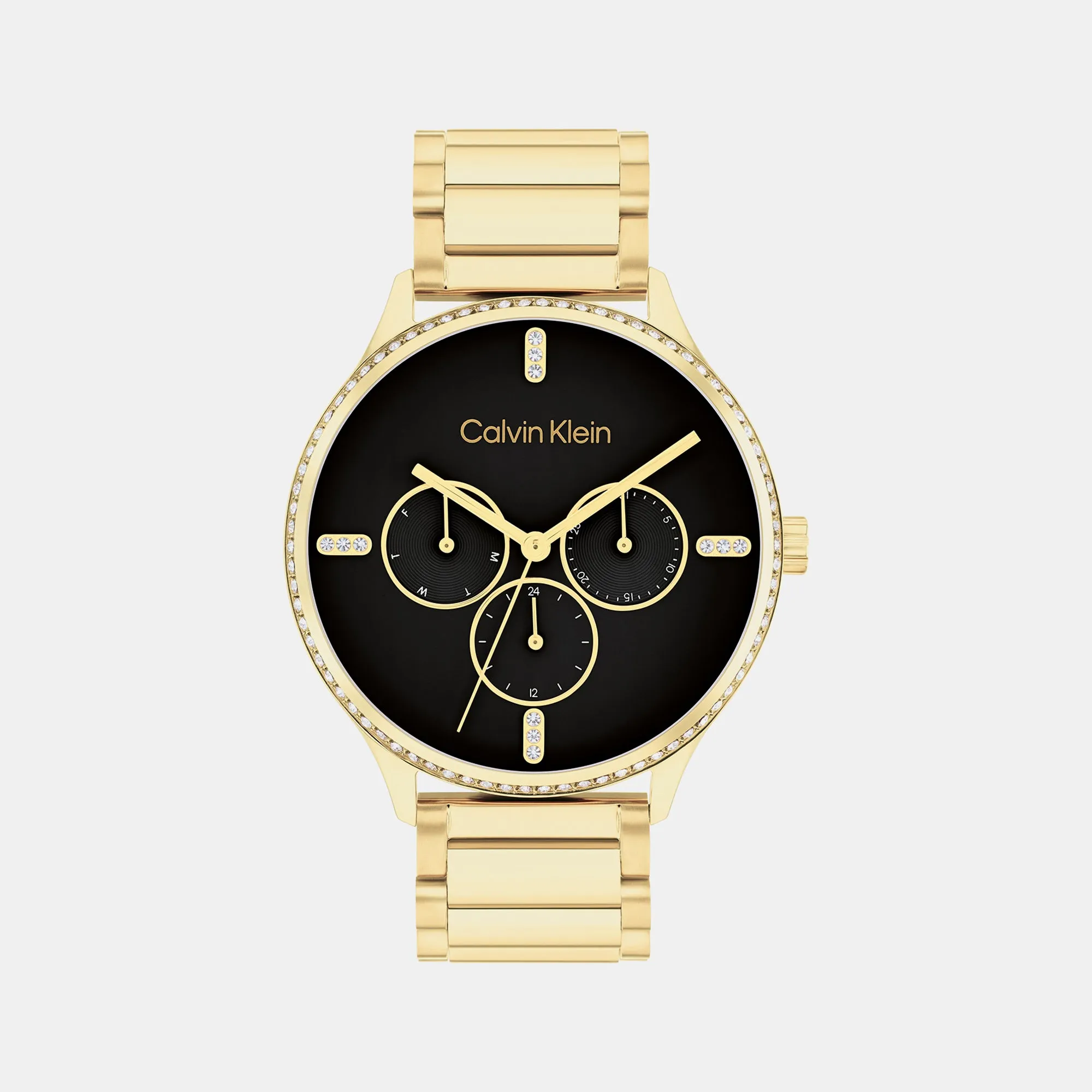 Dress Women's Black Dial Multi-Function Stainless Steel Watch 25200371