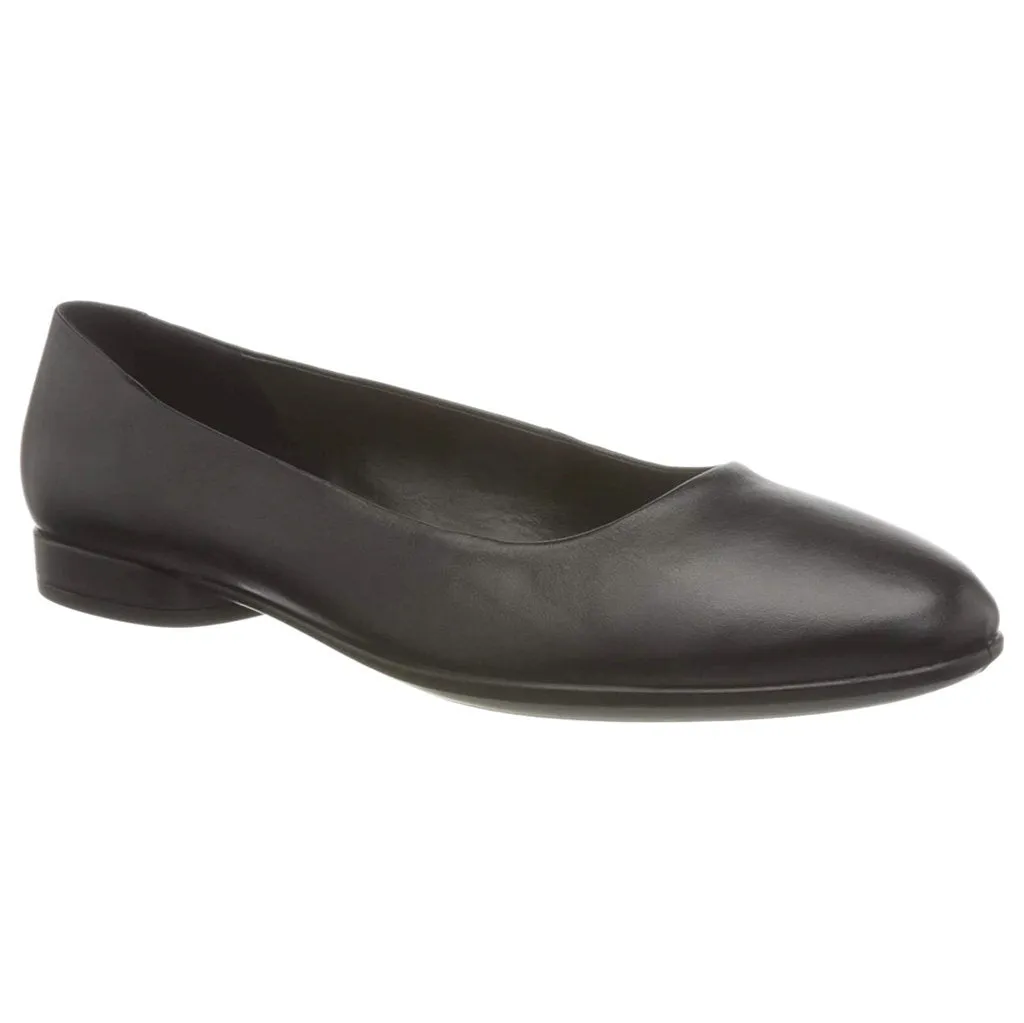 Ecco Anine Full Grain Leather Ballet Style Women's Flat Shoes ecco Shoes