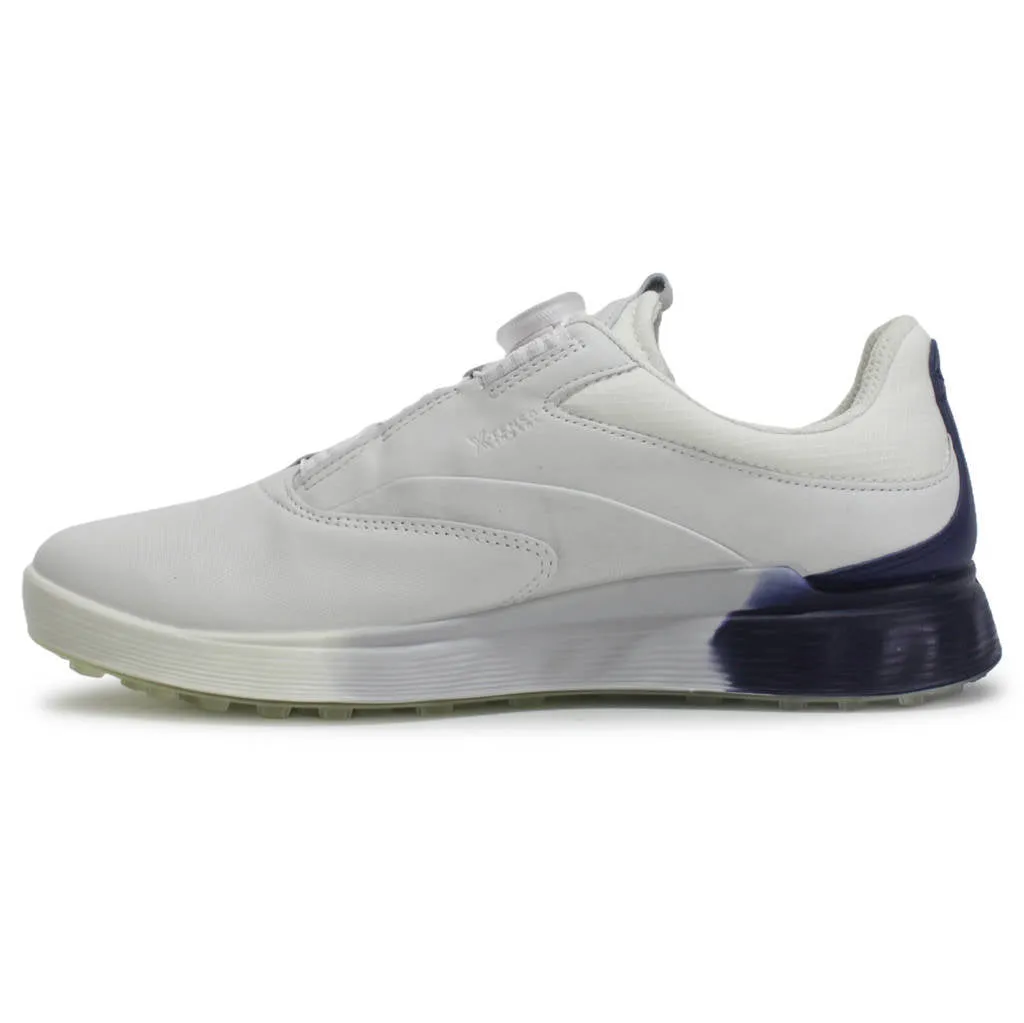 Ecco Golf S Three 102954 Leather Men's Low Top Trainers ecco Shoes