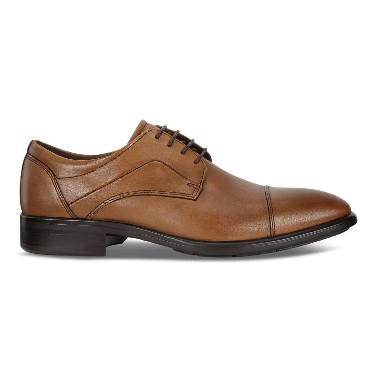 ECCO Men's City Tray Cap Toe Tie Brown ecco Shoes