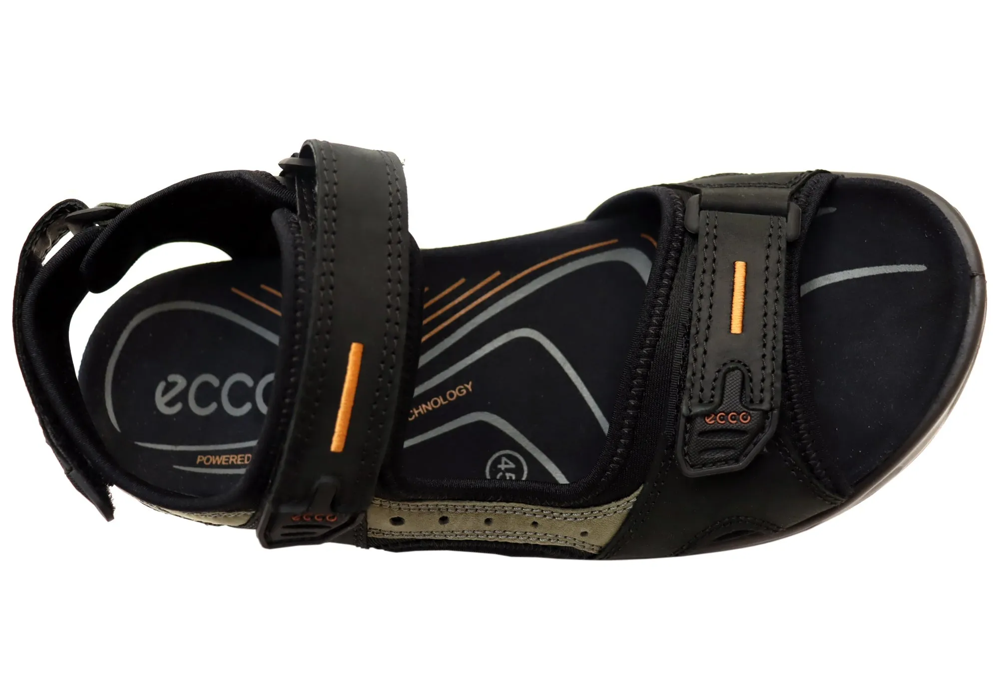 ECCO Mens Offroad Comfortable Leather Adjustable Sandals ecco Shoes