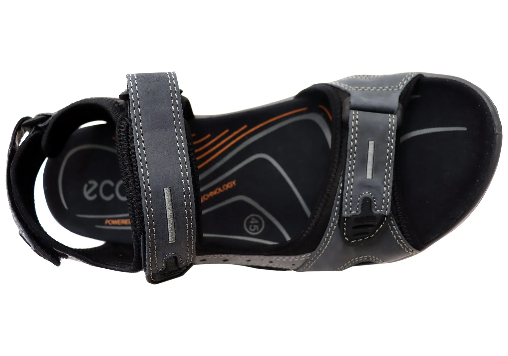 ECCO Mens Offroad Comfortable Leather Adjustable Sandals ecco Shoes