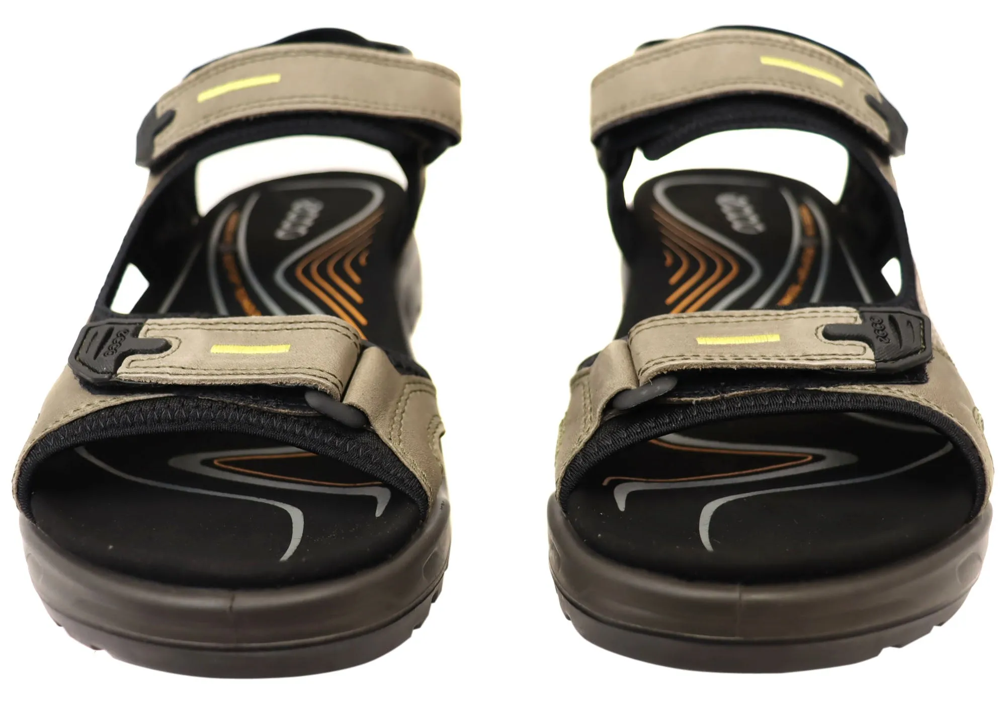 ECCO Mens Offroad Comfortable Leather Adjustable Sandals ecco Shoes