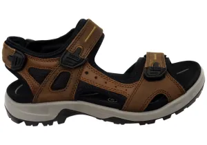 ECCO Mens Offroad Comfortable Leather Adjustable Sandals ecco Shoes