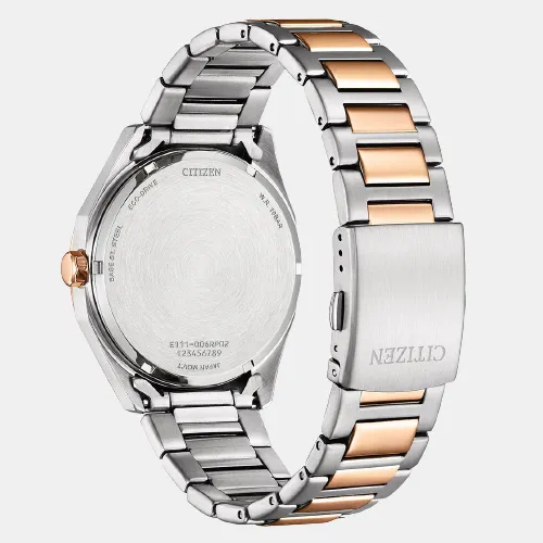 Eco-Drive Men Blue Dial Analog Stainless Steel Watch BM7606-84L