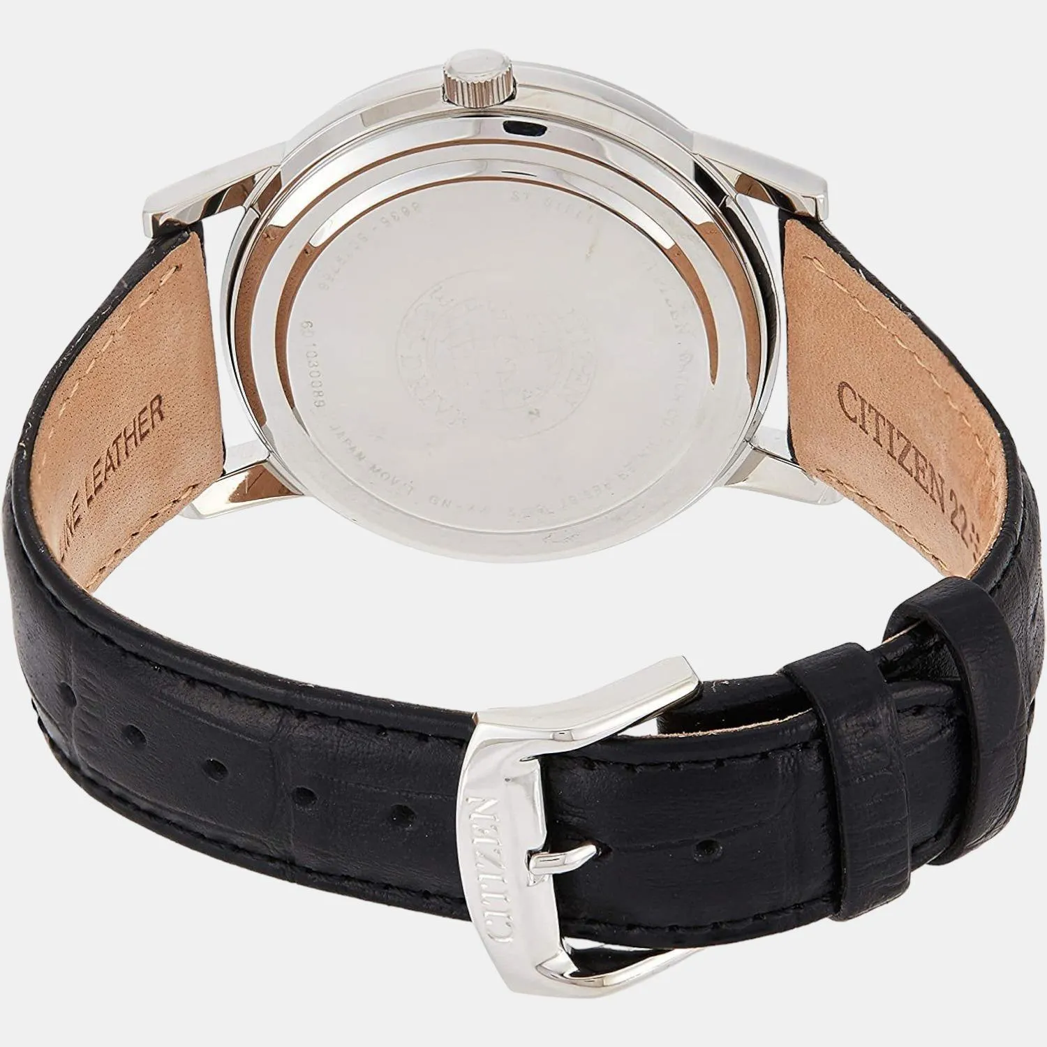 Eco-Drive Men White Dial Analog Leather Watch AO9000-06B