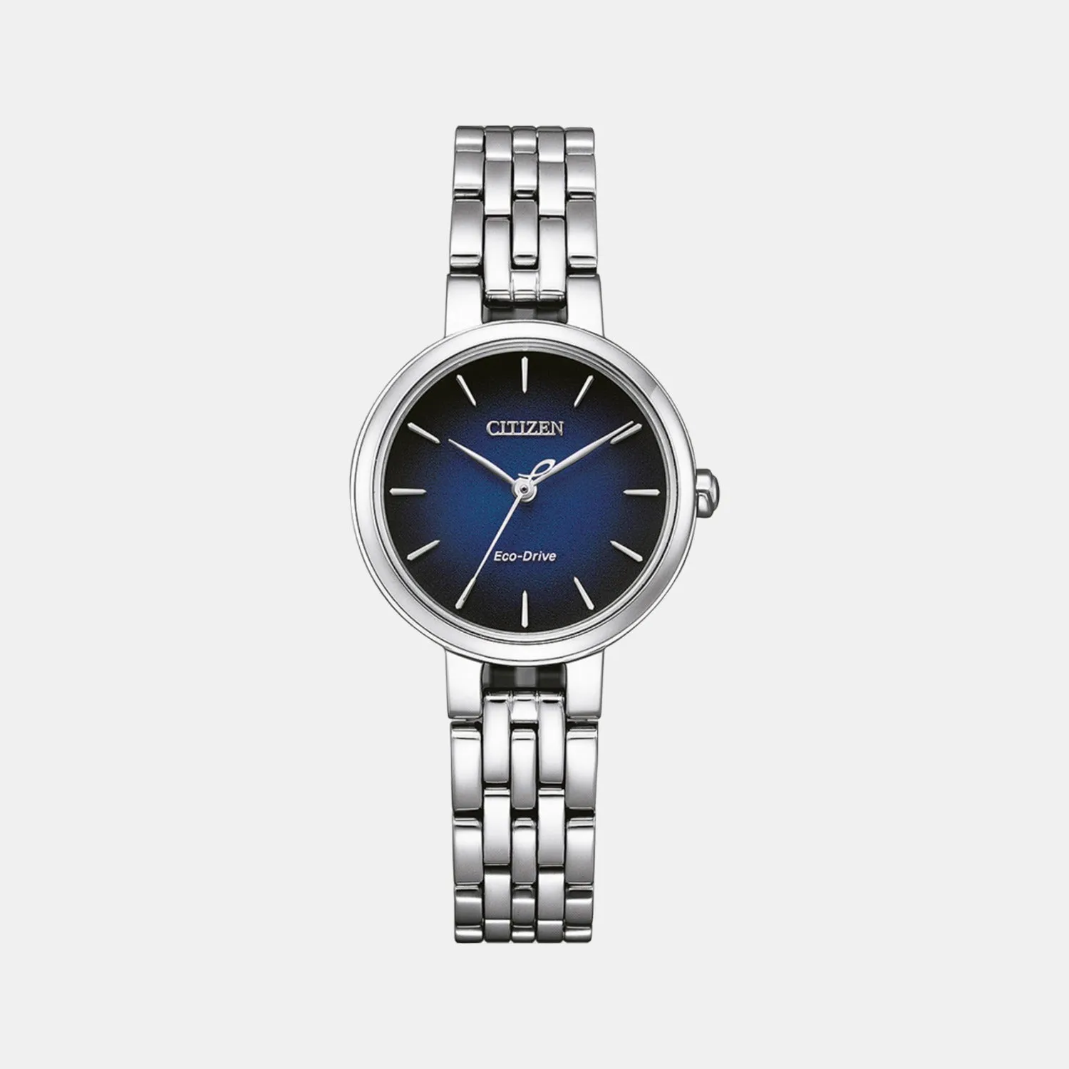 Eco-Drive Women Blue Dial Analog Stainless Steel Watch EM0990-81L