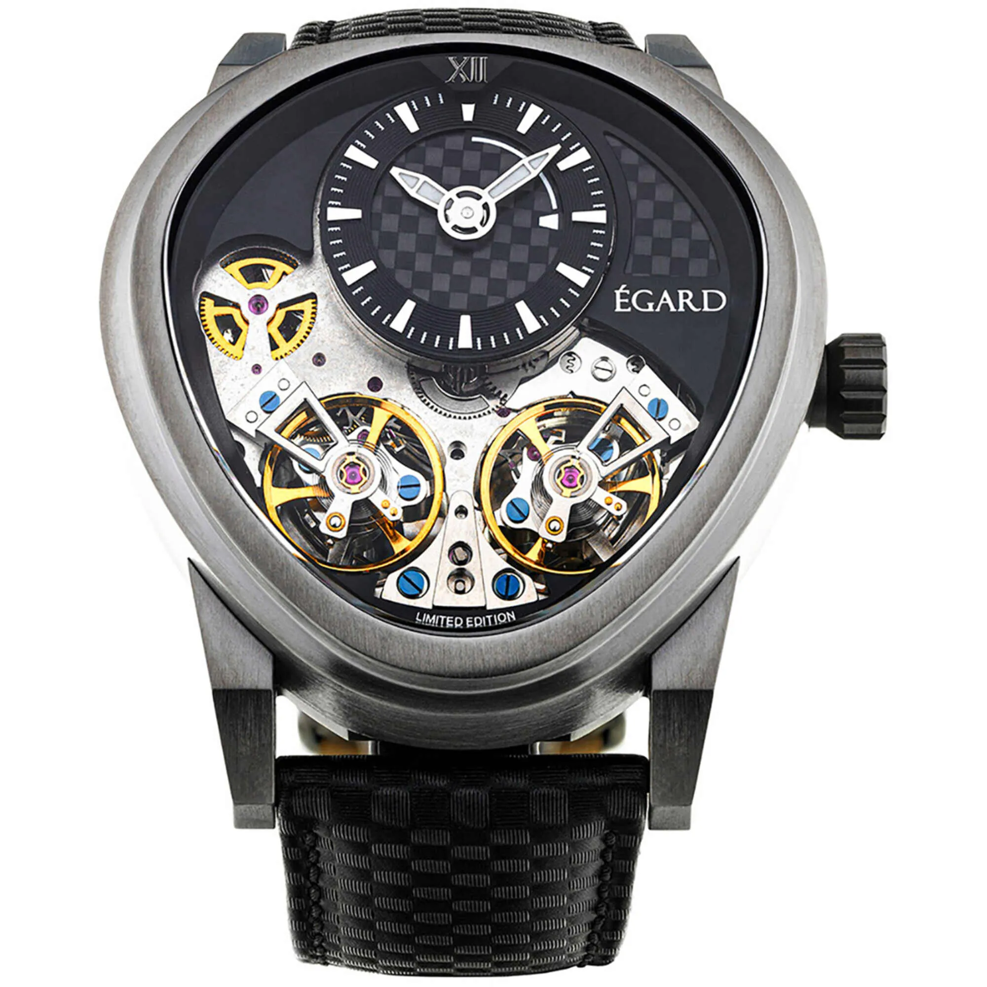 Egard Men's Watch - Quantus Carbon Beast Automatic Black Strap | WCH-5065-I0H203