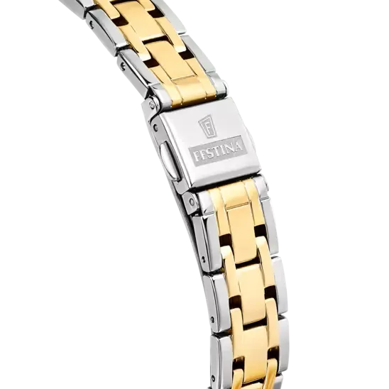 Elegant Beige Dial Stainless Steel Women's Watch by Festina Mademoiselle - Model F20625/2