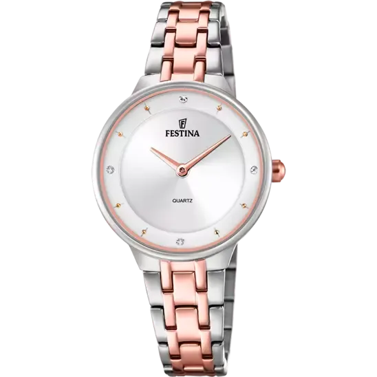 Elegant Festina Mademoiselle Women's Wristwatch with Stainless Steel Band and Silver Dial - F20626/1