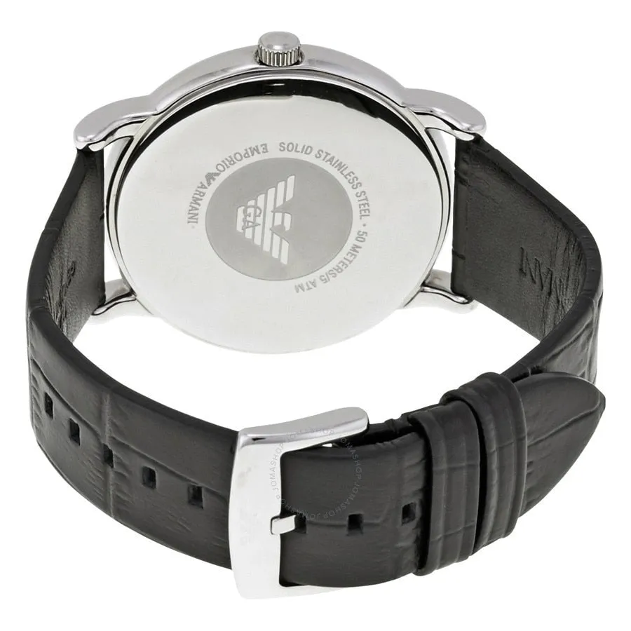 Emporio Armani AR2500 Elegant Black Quartz Mens Timepiece