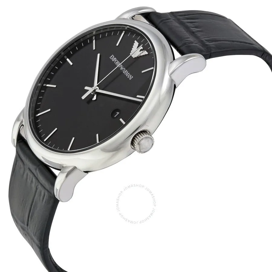 Emporio Armani AR2500 Elegant Black Quartz Mens Timepiece