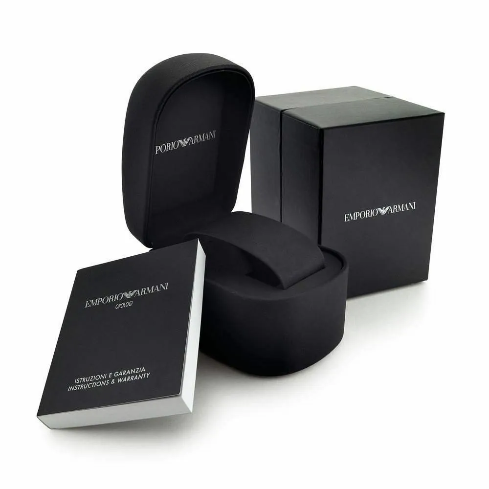 Emporio Armani AR2500 Elegant Black Quartz Mens Timepiece