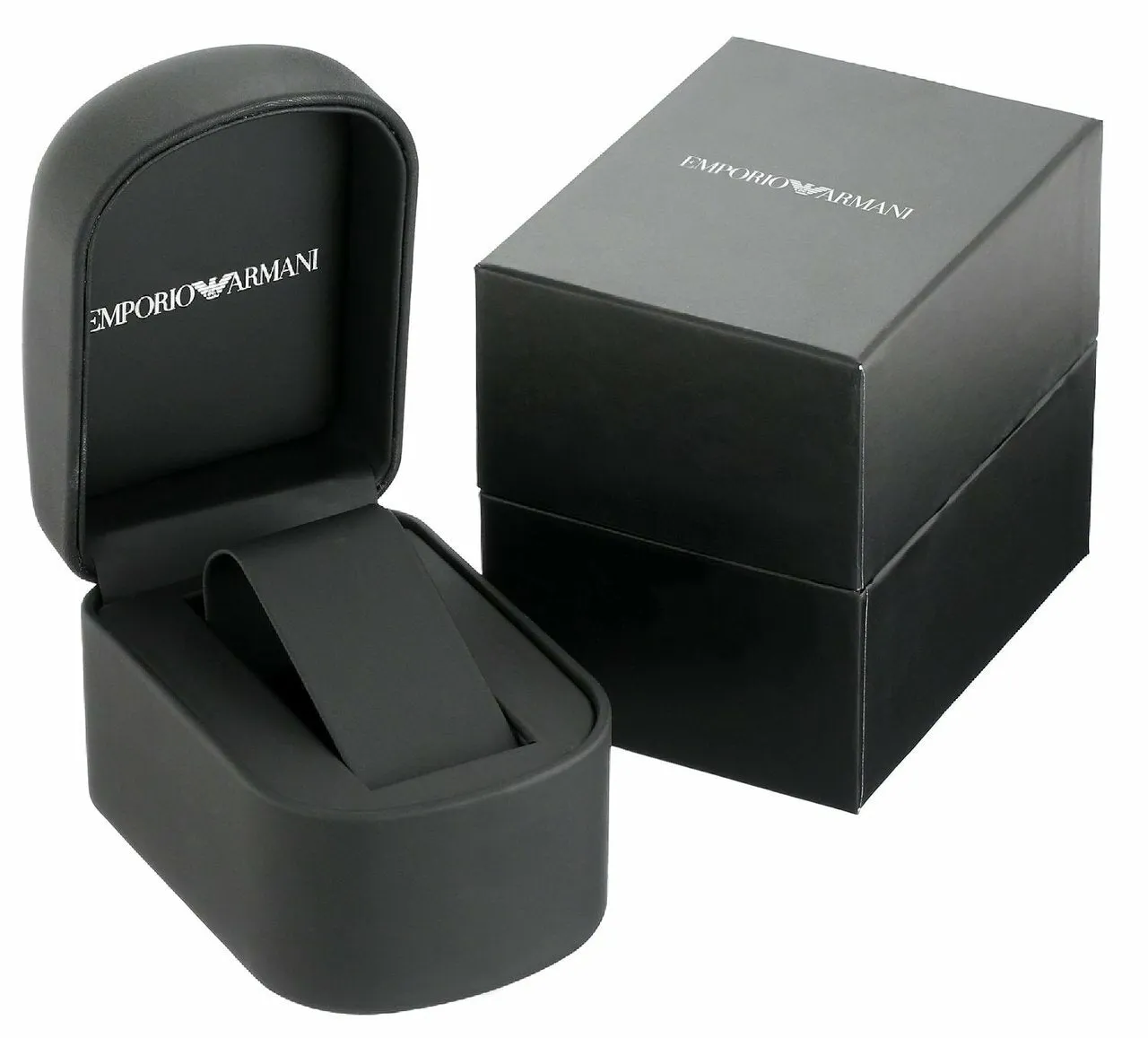 Emporio Armani Black Leather Roman Numeral Unisex Watch AR2007