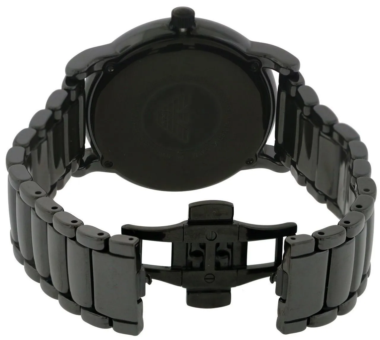 Emporio Armani Mens Black Ceramic Chronograph Watch SKU 334567