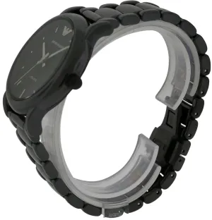 Emporio Armani Mens Black Ceramic Chronograph Watch SKU 334567