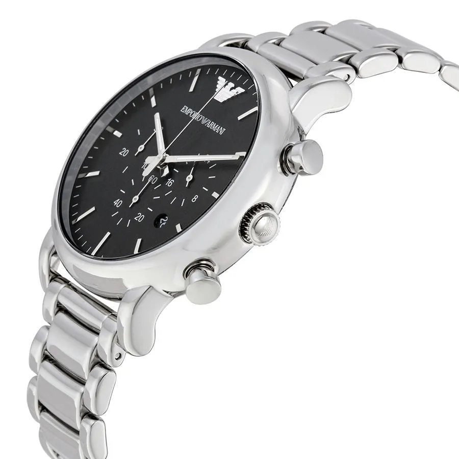 Emporio Armani Men's Black Chronograph Watch AR1894