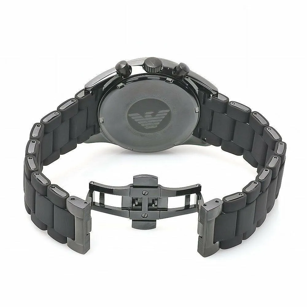 Emporio Armani Men's Chronograph Black Silicone Watch AR5889