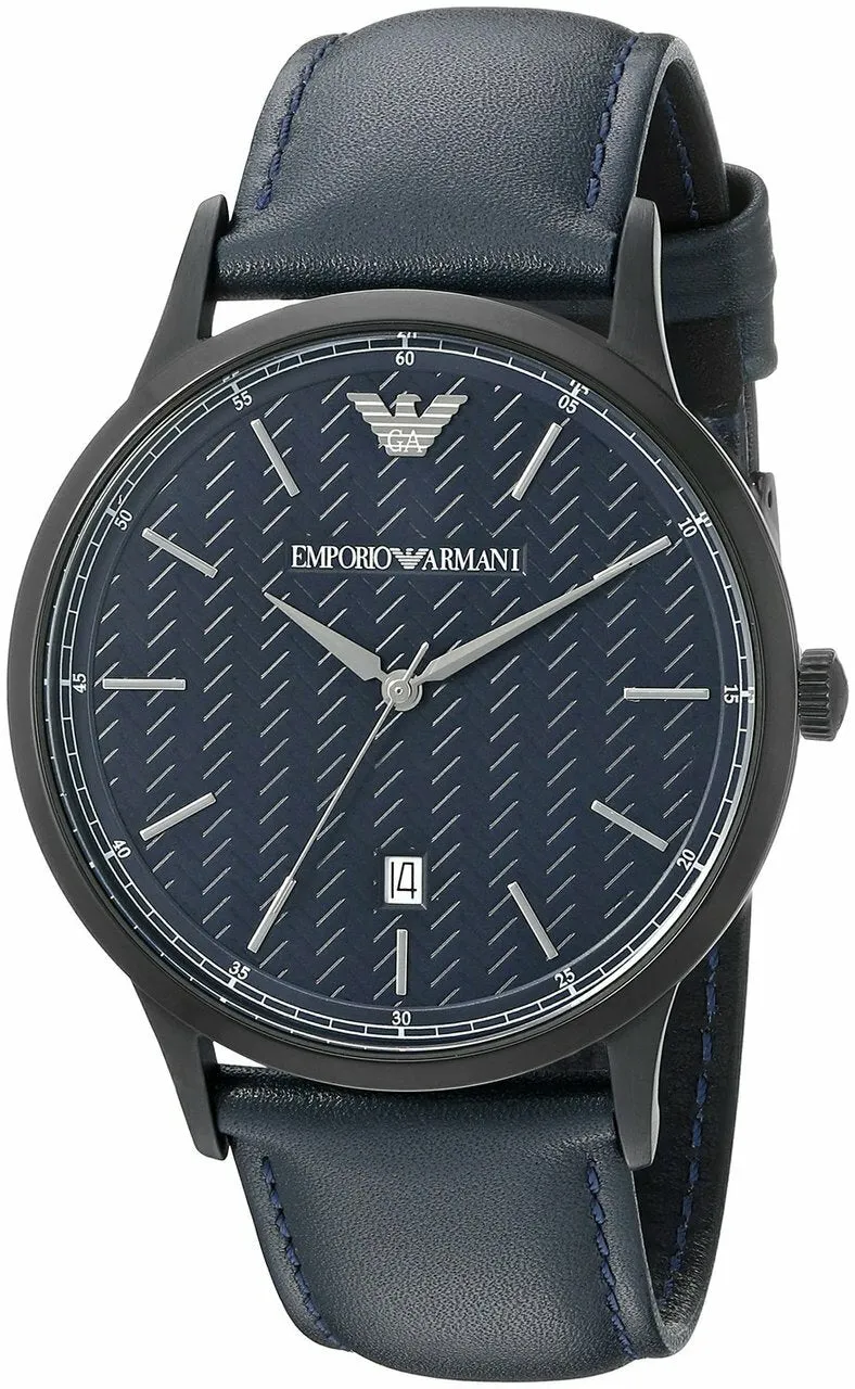 Emporio Armani Mens Dress Blue Analog Quartz Watch AR2479