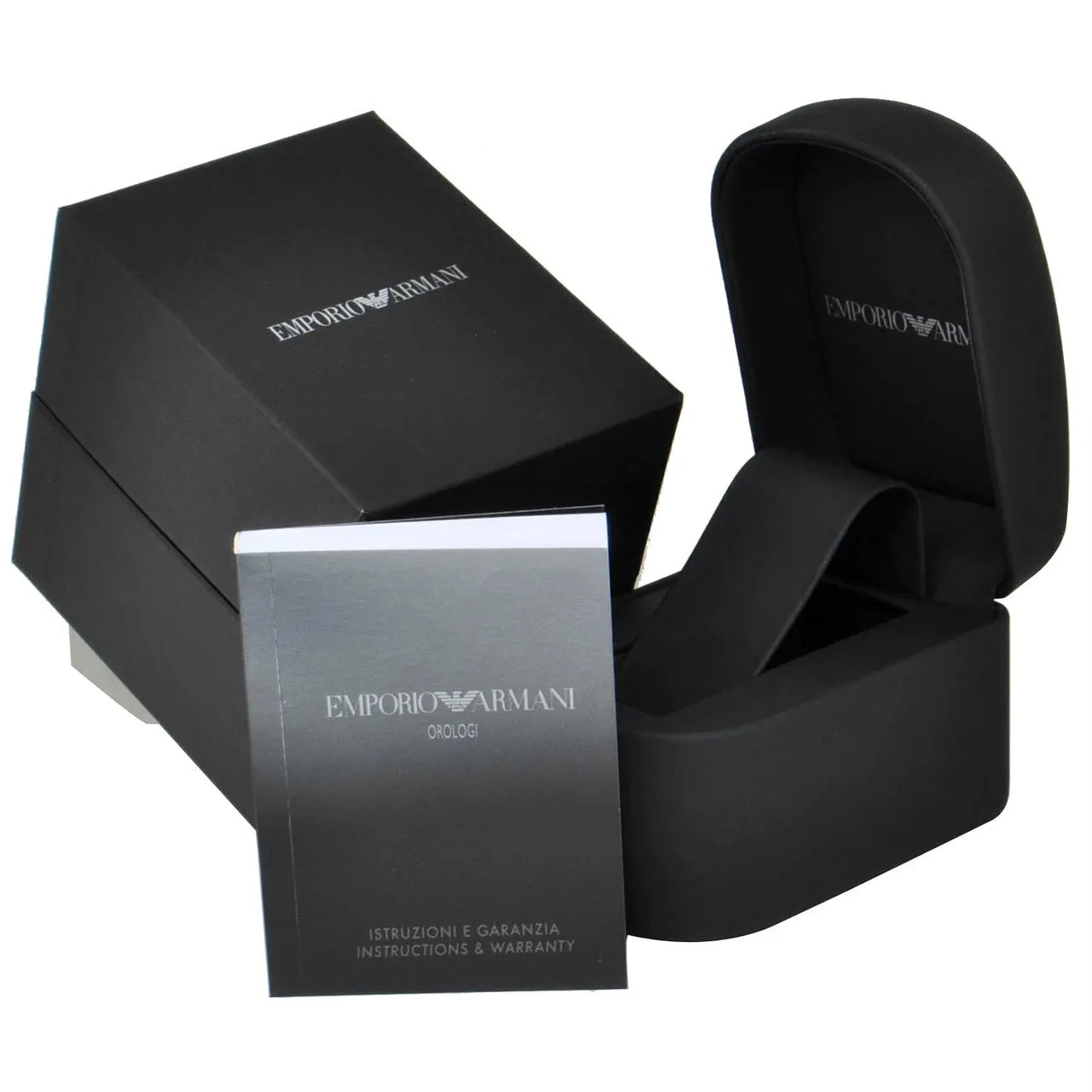 Emporio Armani Men's Silver Dial Quartz Chronograph Watch 1247A