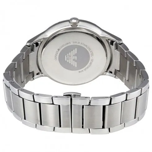 Emporio Armani Men's Stainless Steel Watch with Grey Dial and Date Display