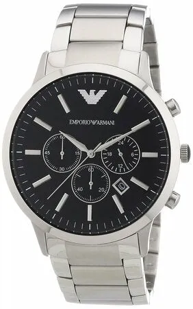 Emporio Armani Silver Men's Chronograph Sportivo Watch Model AR2447