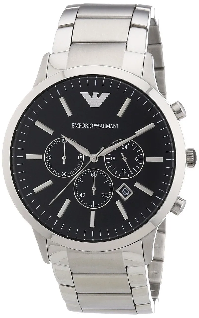 Emporio Armani Silver Men's Chronograph Sportivo Watch Model AR2447