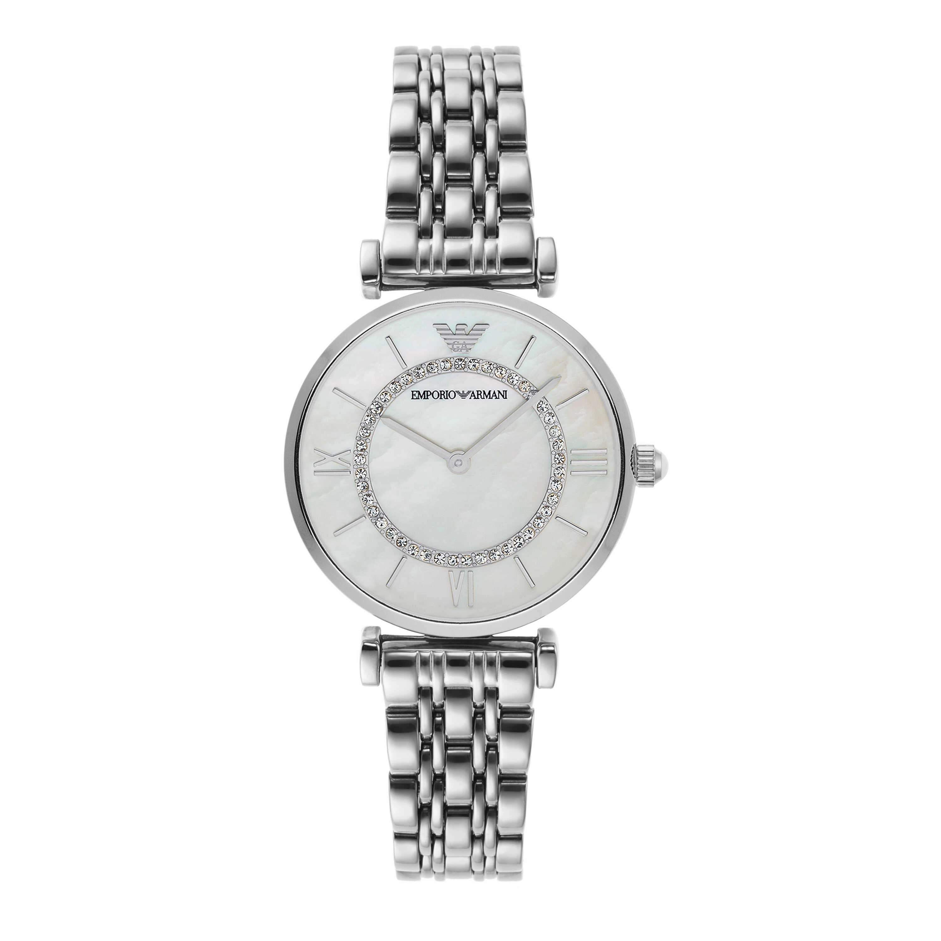 Emporio Armani Silver-Tone Analogue Watch AR1908