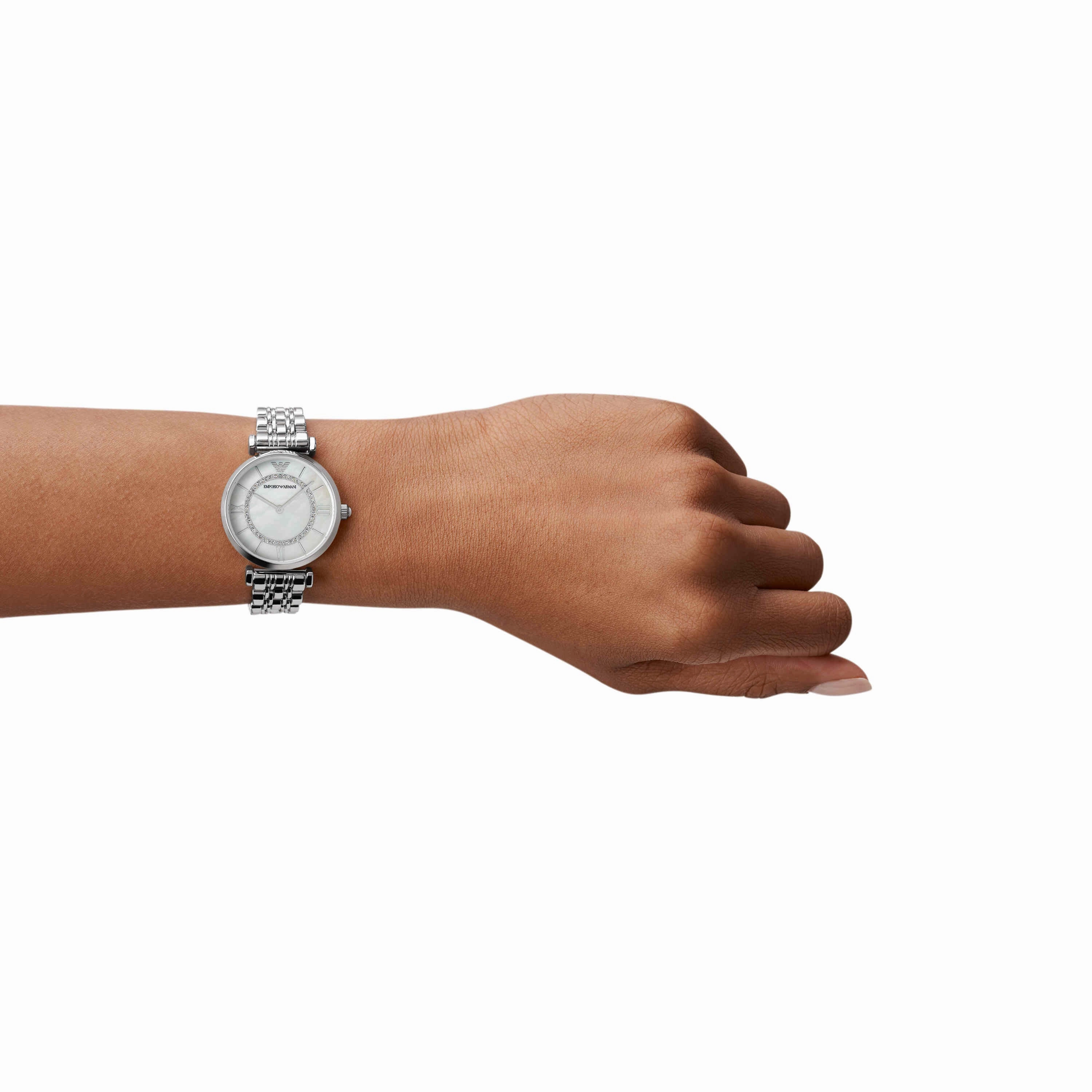 Emporio Armani Silver-Tone Analogue Watch AR1908