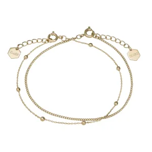 Ensemble de deux bracelets CLUSE Essentielle Gold CLJ11010