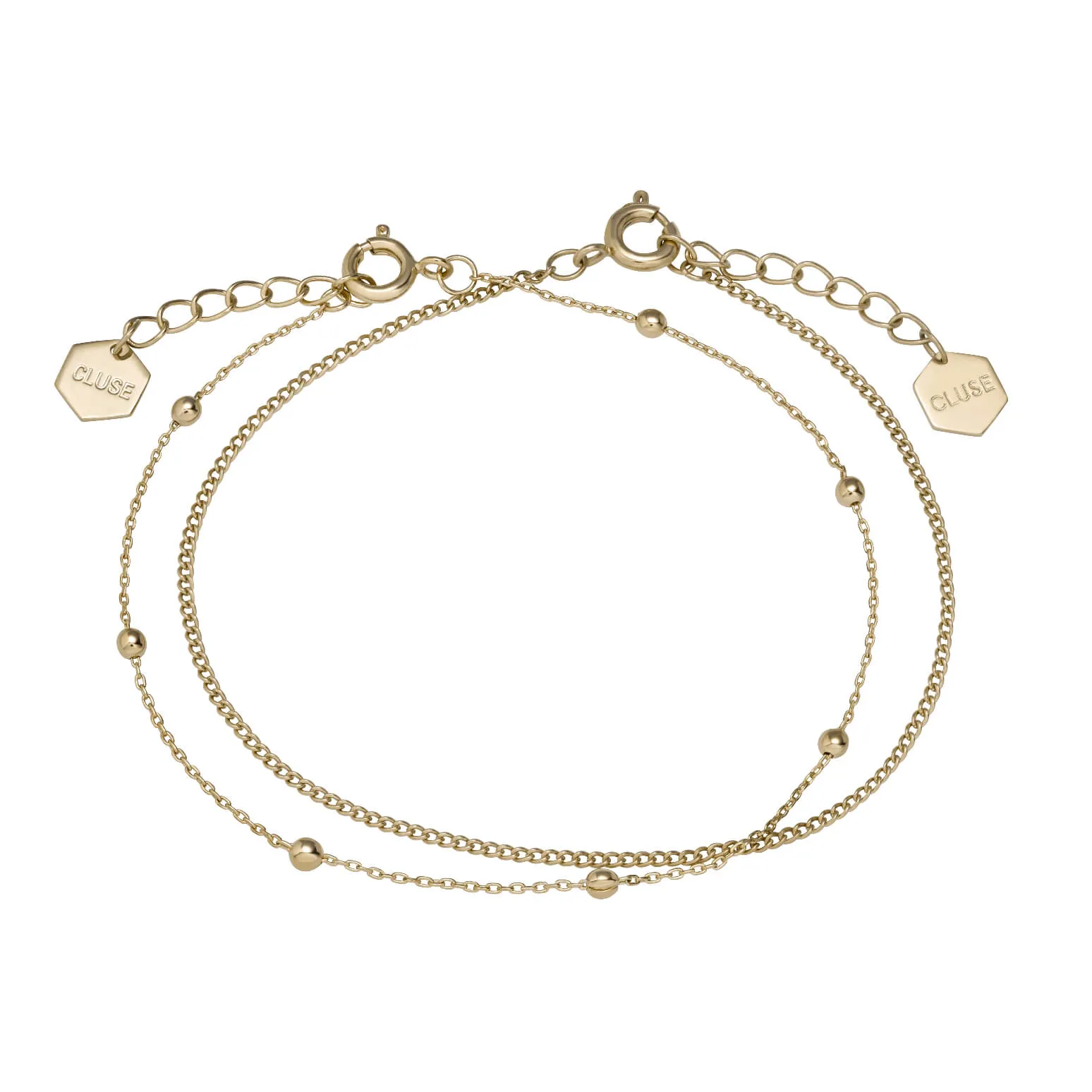 Ensemble de deux bracelets CLUSE Essentielle Gold CLJ11010