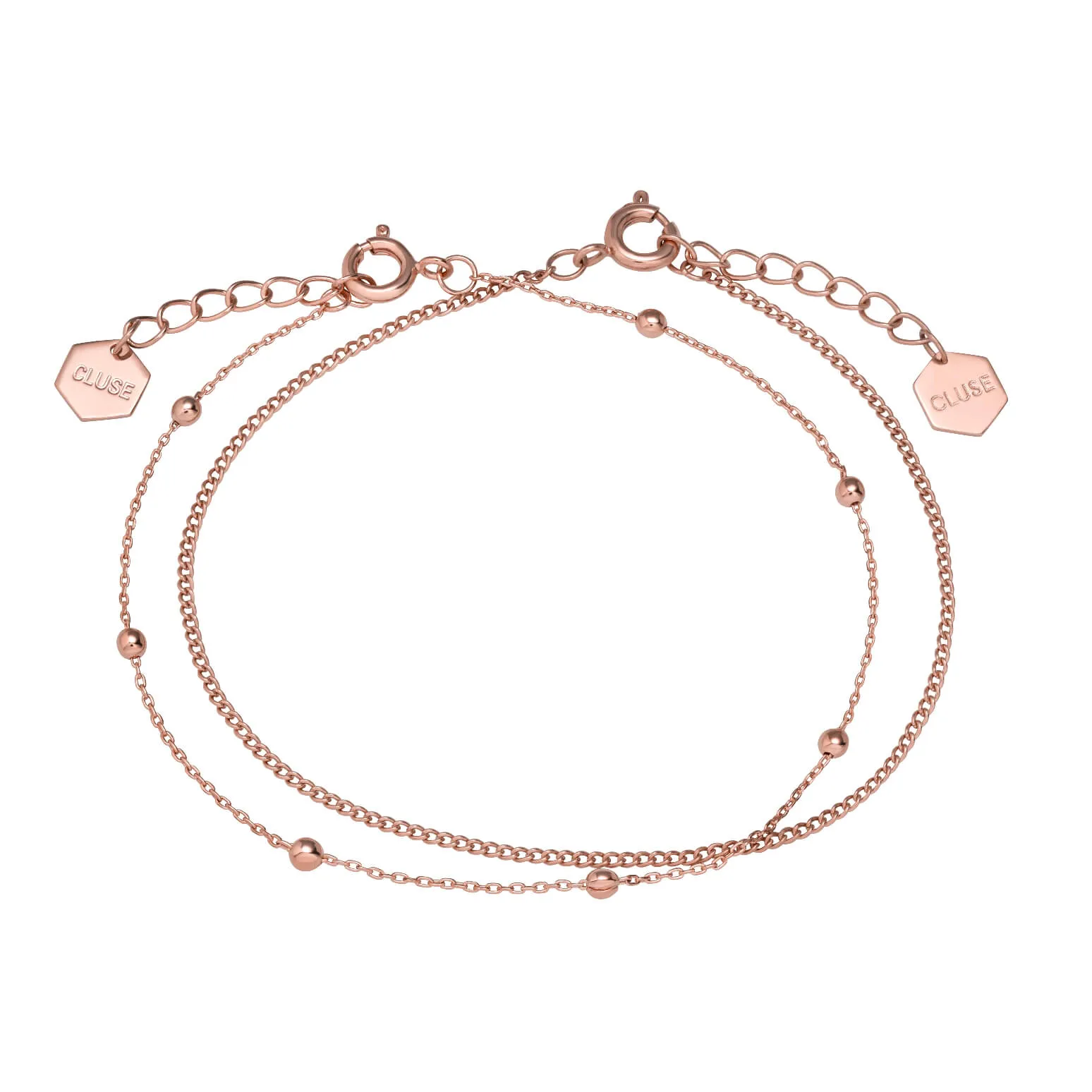 Ensemble de deux bracelets CLUSE Essentielle Rose Gold CLJ10010