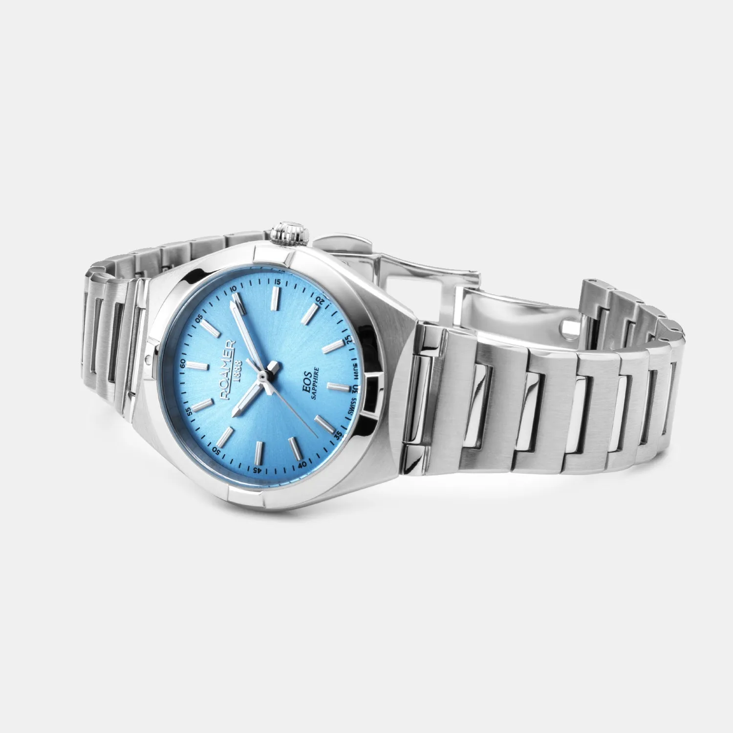 Eos Classic Women Quartz Light Blue Dial Analog Stainless Steel Watch 982847 41 05 20